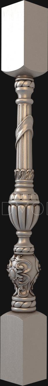 نموذج ثلاثي الأبعاد لآلة CNC الدرابزينات 