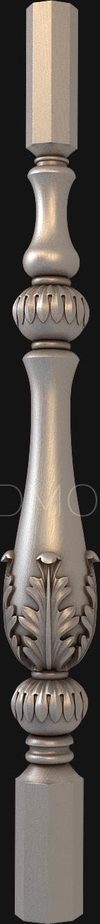 Balusters (BL_0500) 3D model for CNC machine