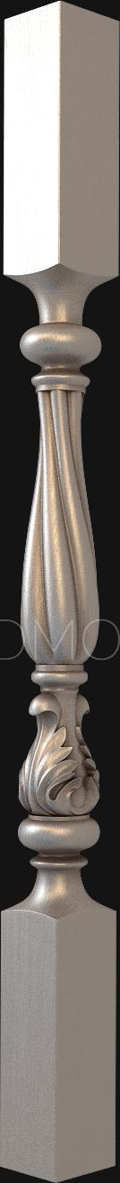 نموذج ثلاثي الأبعاد لآلة CNC الدرابزينات 