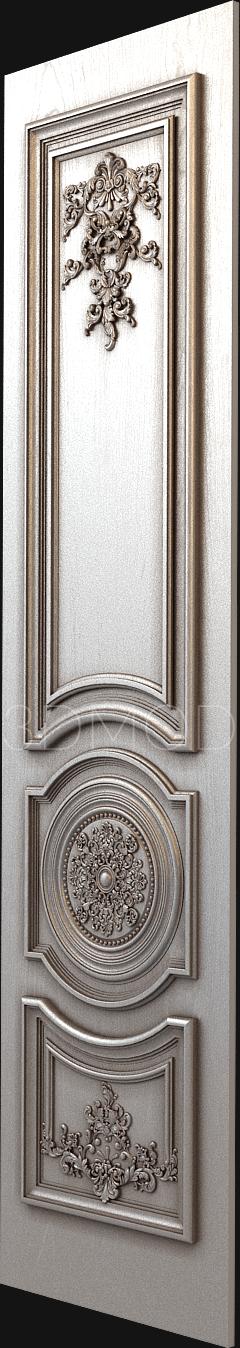 نموذج ثلاثي الأبعاد لآلة CNC أبواب منحوتة 