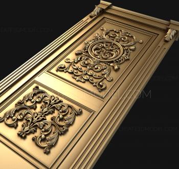 نموذج ثلاثي الأبعاد لآلة CNC أبواب منحوتة 