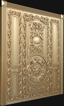 نموذج ثلاثي الأبعاد لآلة CNC أبواب منحوتة 