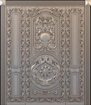 نموذج ثلاثي الأبعاد لآلة CNC أبواب منحوتة 