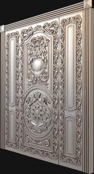 نموذج ثلاثي الأبعاد لآلة CNC أبواب منحوتة 