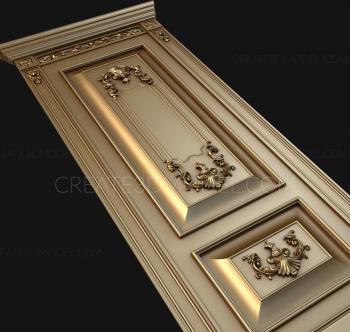 نموذج ثلاثي الأبعاد لآلة CNC أبواب منحوتة 