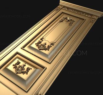 نموذج ثلاثي الأبعاد لآلة CNC أبواب منحوتة 