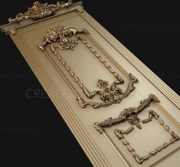 نموذج ثلاثي الأبعاد لآلة CNC أبواب منحوتة 