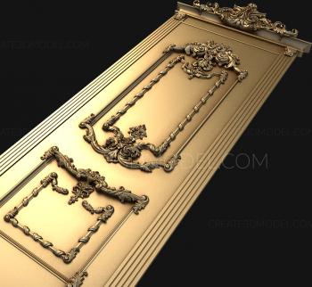 نموذج ثلاثي الأبعاد لآلة CNC أبواب منحوتة 