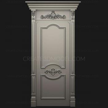 نموذج ثلاثي الأبعاد لآلة CNC أبواب منحوتة 