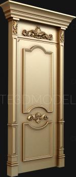 نموذج ثلاثي الأبعاد لآلة CNC أبواب منحوتة 