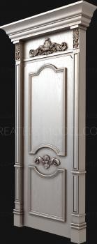 نموذج ثلاثي الأبعاد لآلة CNC أبواب منحوتة 