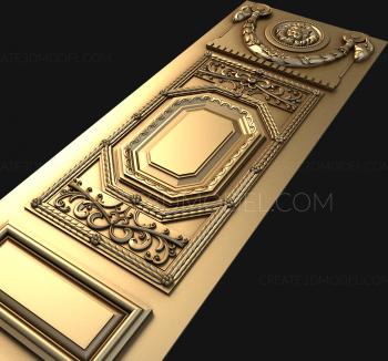 نموذج ثلاثي الأبعاد لآلة CNC أبواب منحوتة 