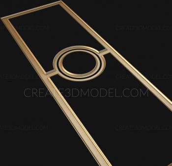 نموذج ثلاثي الأبعاد لآلة CNC أبواب منحوتة 