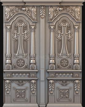 نموذج ثلاثي الأبعاد لآلة CNC أبواب منحوتة 