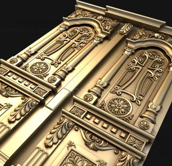 نموذج ثلاثي الأبعاد لآلة CNC أبواب منحوتة 