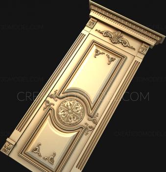 نموذج ثلاثي الأبعاد لآلة CNC أبواب منحوتة 