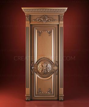 نموذج ثلاثي الأبعاد لآلة CNC أبواب منحوتة 