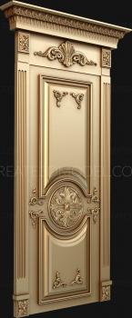 نموذج ثلاثي الأبعاد لآلة CNC أبواب منحوتة 