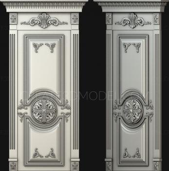 نموذج ثلاثي الأبعاد لآلة CNC أبواب منحوتة 