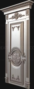 نموذج ثلاثي الأبعاد لآلة CNC أبواب منحوتة 