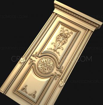 نموذج ثلاثي الأبعاد لآلة CNC أبواب منحوتة 