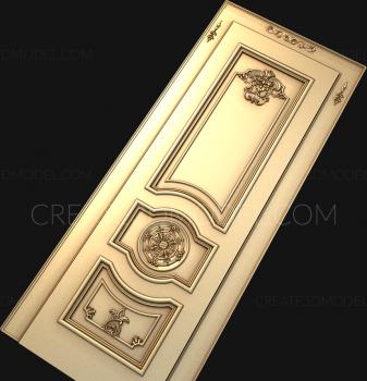 نموذج ثلاثي الأبعاد لآلة CNC أبواب منحوتة 