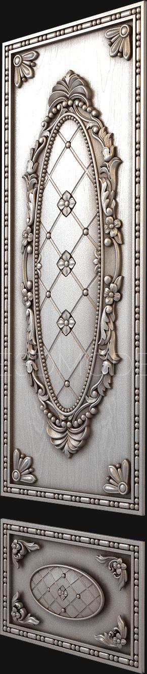 نموذج ثلاثي الأبعاد لآلة CNC أبواب منحوتة 