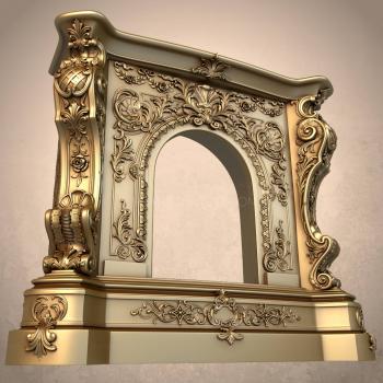 نموذج ثلاثي الأبعاد لآلة CNC المواقد 