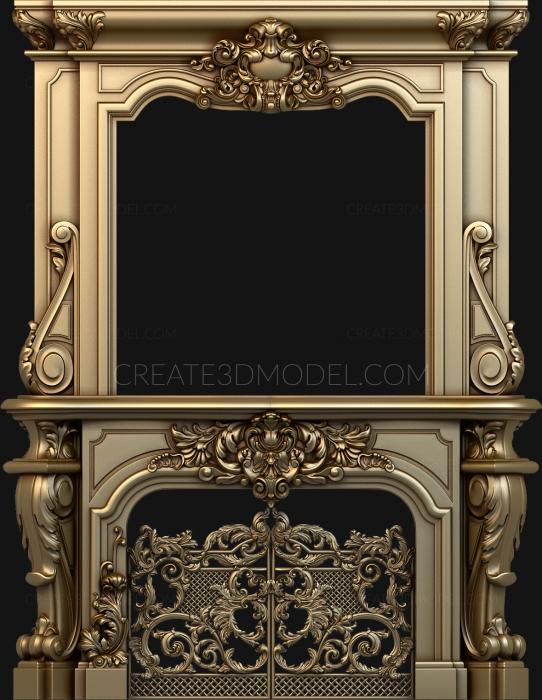 نموذج ثلاثي الأبعاد لآلة CNC المواقد 