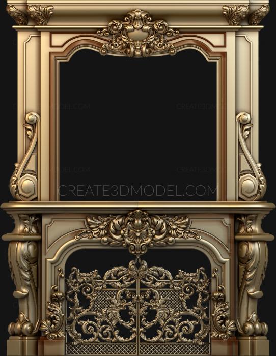 نموذج ثلاثي الأبعاد لآلة CNC المواقد 