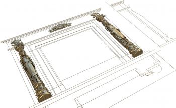 نموذج ثلاثي الأبعاد لآلة CNC المواقد 