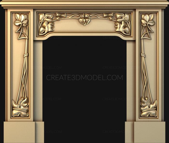 نموذج ثلاثي الأبعاد لآلة CNC المواقد 