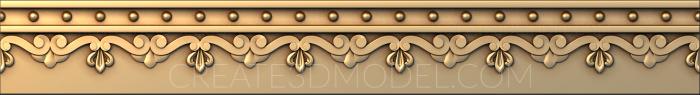 Cornice (KRN_0009) 3D model for CNC machine