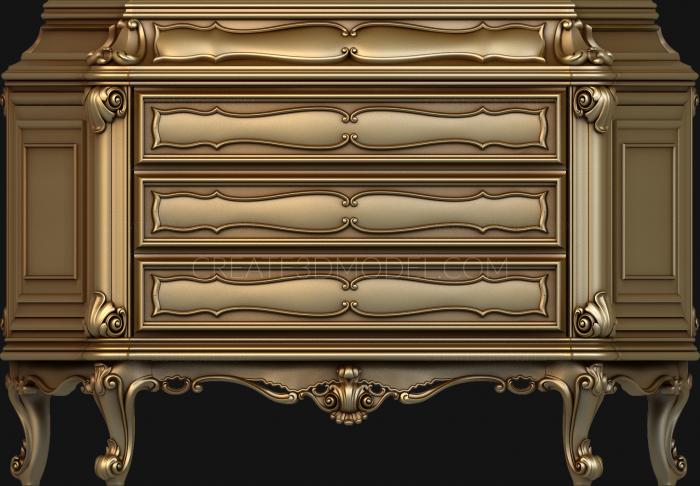 Chests of drawers (KMD_0074) 3D model for CNC machine