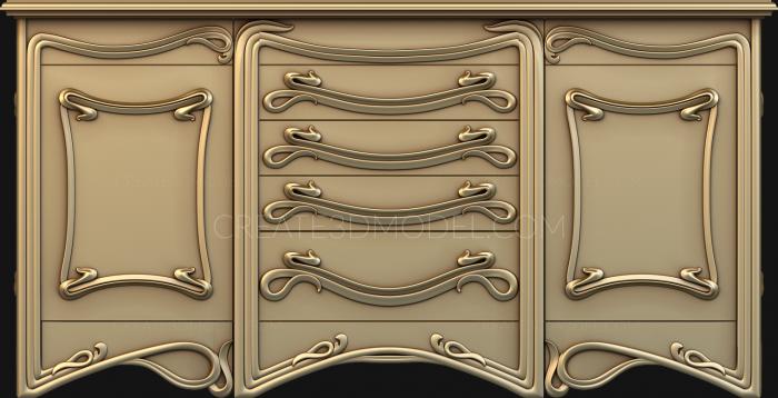 Chests of drawers (KMD_0106) 3D model for CNC machine