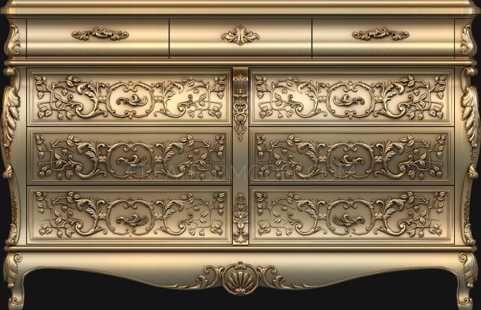 Chests of drawers (KMD_0119) 3D model for CNC machine