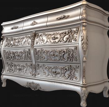 Chests of drawers (KMD_0119) 3D model for CNC machine