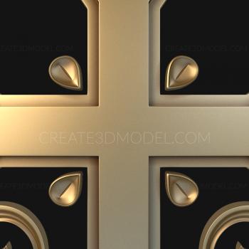 نموذج ثلاثي الأبعاد لآلة CNC الصلبان والصلبان 