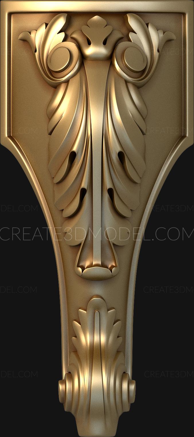 Legs (NJ_0445-4) 3D model for CNC machine