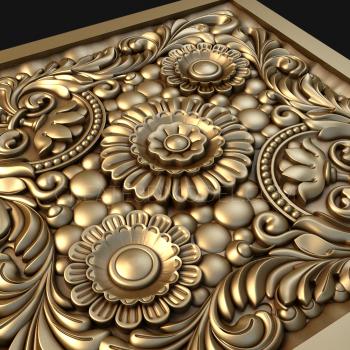 Square panels (PN_0090) 3D model for CNC machine