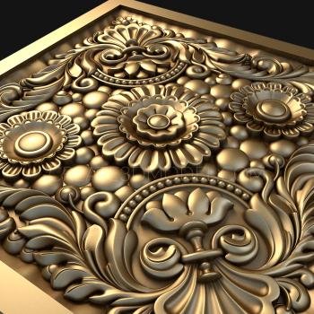 Square panels (PN_0090) 3D model for CNC machine