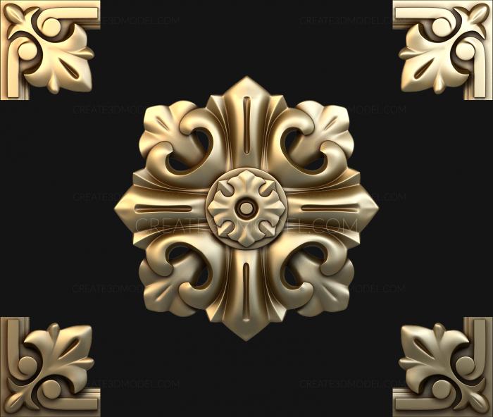 نموذج ثلاثي الأبعاد لآلة CNC لوحات بأشكال مختلفة 