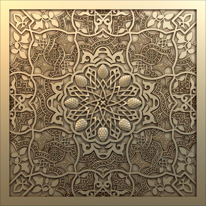 نموذج ثلاثي الأبعاد لآلة CNC لوحات بأشكال مختلفة 