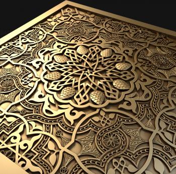 نموذج ثلاثي الأبعاد لآلة CNC لوحات بأشكال مختلفة 