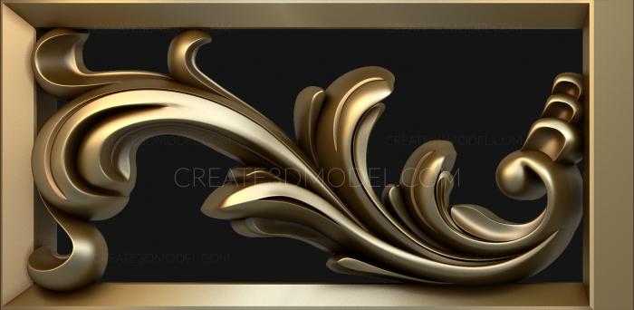 Square panels (PN_0239) 3D model for CNC machine