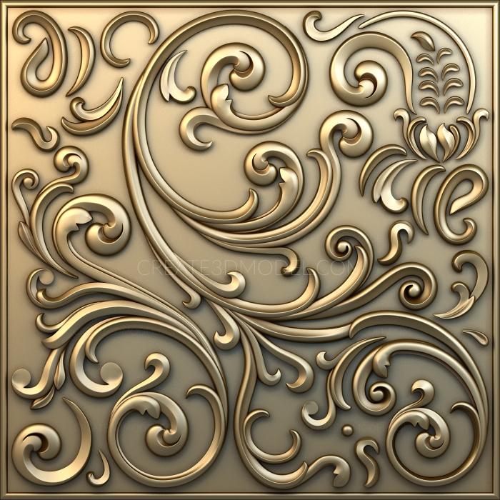 Square panels (PN_0240) 3D model for CNC machine