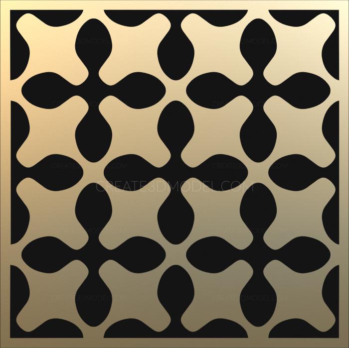 2D panel (P2D_0003) 3D model for CNC machine
