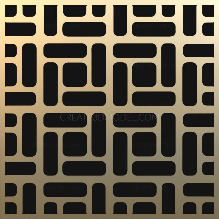 2D panel (P2D_0004) 3D model for CNC machine