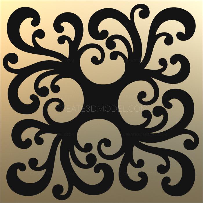 2D panel (P2D_0025) 3D model for CNC machine