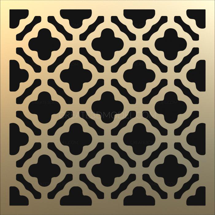 2D panel (P2D_0116) 3D model for CNC machine